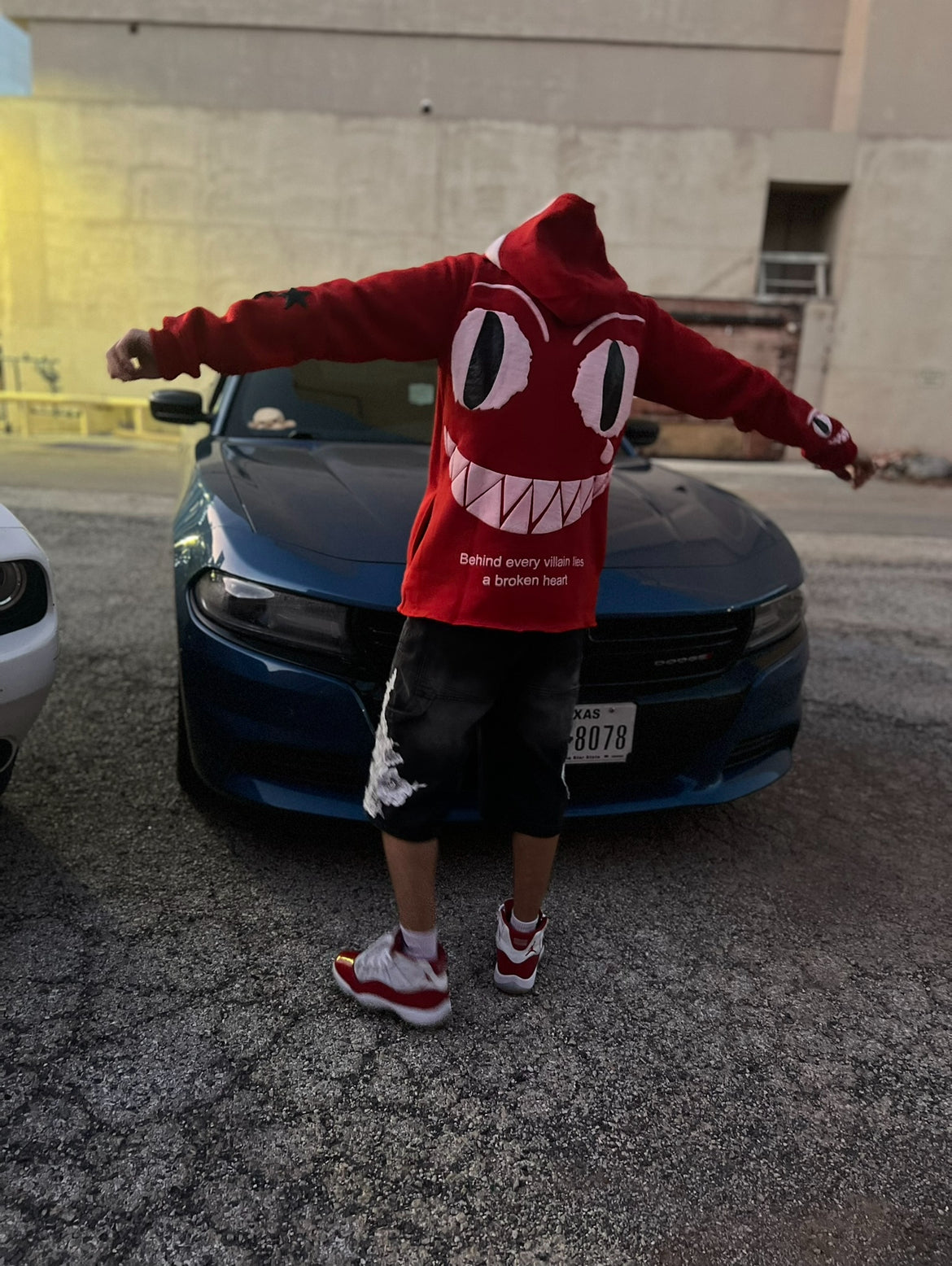 RED CROPPED FULL ZIP