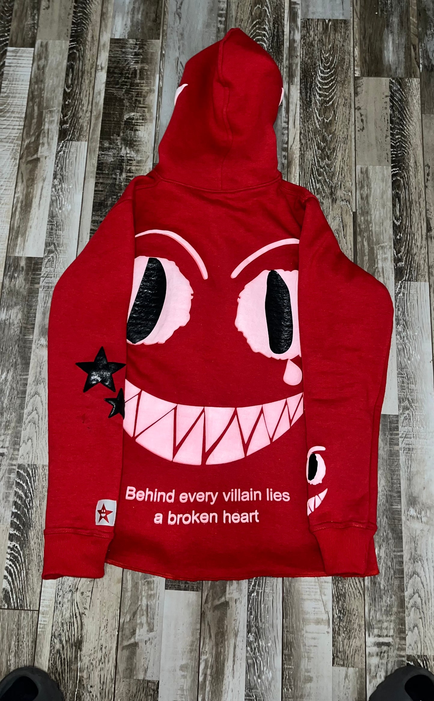 RED CROPPED FULL ZIP