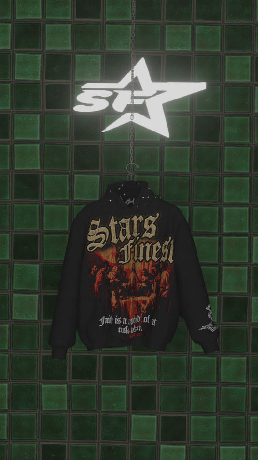 Great Risk V1 Cropped Hoodie